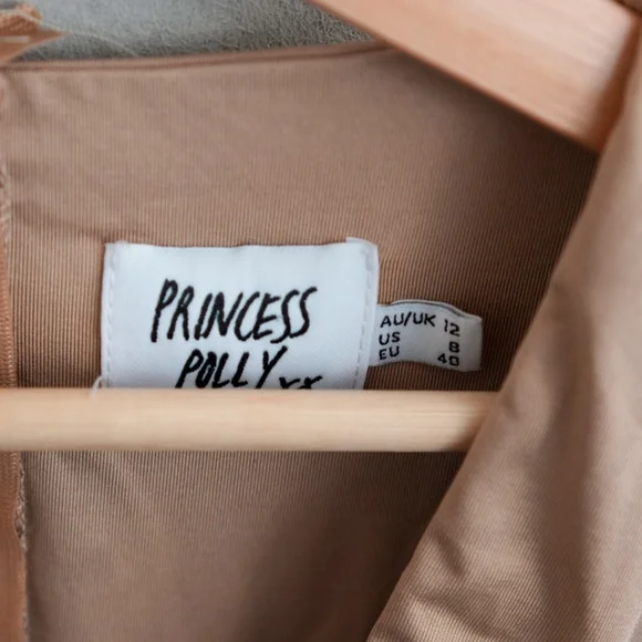 Princess Polly Jude Long Sleeve Bodysuit - Brown Size 8 - Picture 5 of 7